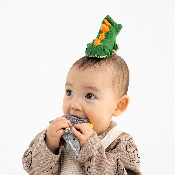 Pop Up Socks - Green Dinosaur